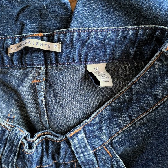 Sz 27 (6) Sergio Valente Dark Blue Long Shorts - Picture 5 of 5